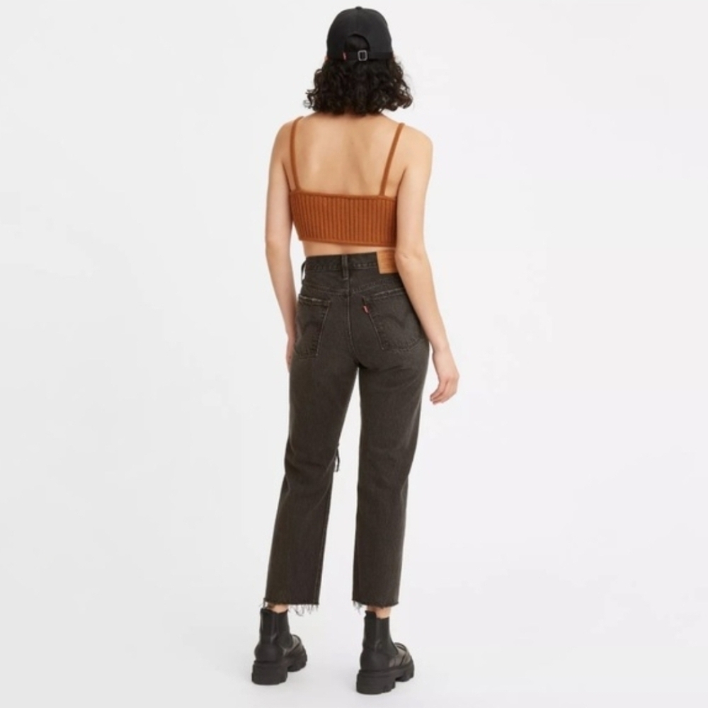 Levi's 501 Cropped jeans 31 Faded black Straight Leg 31x28